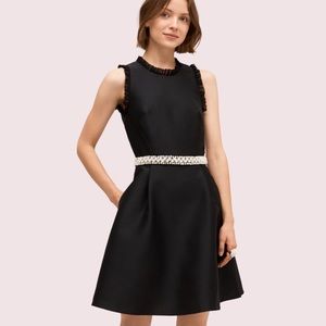 Kate Spade pearl crystal mikado dress